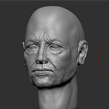 My project for course: Realistic 3D Portraits with ZBrush and KeyShot. 3D, 3D Modeling, and 3D Character Design project by George Mchedlishvili - 09.18.2022