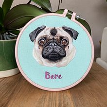 My project for course: Embroidered Pet Portraits: The Thread Painting Technique. Projekt z dziedziny  Haft, Ilustracja naturalist, czna, Wzornictwo tekst i liów użytkownika anaizqdealba - 17.09.2022