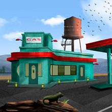 GasMosta. Traditional illustration, Animation, Digital Illustration, and Digital Painting project by jose luis fernandez - 09.20.2022