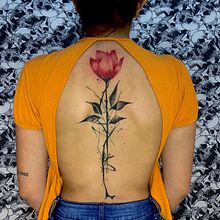 Mi proyecto del curso: Tatuaje botánico con puntillismo Ein Projekt aus dem Bereich Traditionelle Illustration, Tattoodesign und Botanische Illustration von Cristian Calderon - 16.09.2022