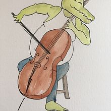 Mon projet du cours : Création de personnages expressifs à l'aquarelle et à la plume. Traditional illustration, Character Design, Painting, Sketching, Drawing, Watercolor Painting, Stor, telling, Artistic Drawing, Children's Illustration, and Narrative project by nilloc - 09.21.2022