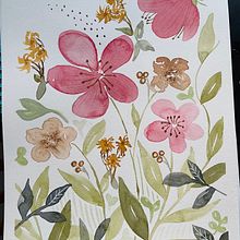Mój projekt z kursu: Piękno akwarelowych kwiatów: poczuj więź z naturą. Traditional illustration, Painting, Watercolor Painting, and Botanical Illustration project by Magdalena Karwat - 09.20.2022