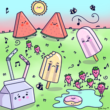 My project for course: Designing Kawaii Worlds: Spread Joy Through Illustration. Character Design, Digital Illustration, and Manga project by Johanna Pérez - 09.21.2022