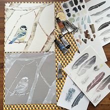 Mon projet du cours : Illustration naturaliste : aquarelle en positif et négatif. Traditional illustration, Fine Arts, Painting, Drawing, Watercolor Painting, Botanical Illustration, and Naturalistic Illustration project by gwengu - 09.21.2022