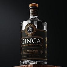 GINCA GIN. Design, Ilustração tradicional, Br e ing e Identidade projeto de Nev Illustrator - 21.09.2022