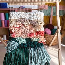 Peach and Green Weaving Ein Projekt aus dem Bereich H und werk von Jen Duffin - Nova Mercury - 22.09.2022