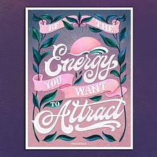 Lettering composition with iridescent effect  Ein Projekt aus dem Bereich Lettering, Traditionelle Illustration und Digitale Illustration von Nika Ryndina - 22.09.2022