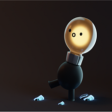 Diseño de personaje-Lilttle Lightbulbs. Un projet de Conception de personnages 3D, 3D , et Conception 3D de Ernesto Alejandro - 31.08.2022