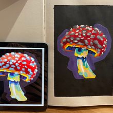 My project for course: Stylized Acrylic Painting: Explore Color and Shape. Un proyecto de Pintura acrílica y Pintura de Hayley Humphreys - 22.09.2022