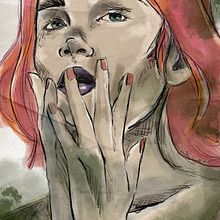 My project for course: Illustrated Portraits with Procreate. Traditional illustration, Vector Illustration, Digital Illustration, and Portrait Drawing project by Iza A. - 09.22.2022