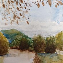 Mi proyecto del curso: Paisajes naturales en acuarela. Un proyecto de Bellas Artes, Pintura, Pintura a la acuarela, Ilustración tradicional, Publicidad, Diseño, Artesanía, Diseño gráfico, Diseño de interiores, Paisajismo, Dibujo a lápiz, Dibujo, Creatividad, Bocetado, Dibujo artístico y Sketchbook de Lady Coronel - 22.09.2022
