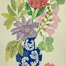 Gouache floral Ein Projekt aus dem Bereich Traditionelle Illustration von pgundert - 22.09.2022