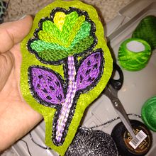 Parche Flor. Embroider project by Loreto Benavides - 09.23.2022