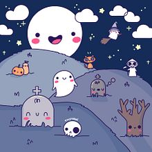 Cemetery Nights Are Very Chill (Mostly) Ein Projekt aus dem Bereich Design von Figuren, Digitale Illustration und Manga von rockontinyrebel - 20.09.2022