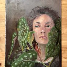 My project for course: Artistic Oil Portraiture on Paper. Un projet de Beaux Arts, Peinture , et Peinture à l'huile de Karina Mnch - 23.09.2022