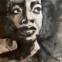 Mindful Painting with India Ink. Un projet de Illustration traditionnelle, Artisanat, Beaux Arts , et Peinture de Nathalie Titterton - 23.09.2022