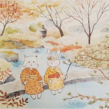 Mój projekt z kursu: Ilustracja akwarelą w stylu japońskim v.2 . Ilustrație tradițională, Pictură în acuarelă și Desen de Agnieszka Górka - 09.24.2022