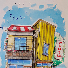 Mi proyecto del curso: Dibujo arquitectónico expresivo con marcadores de colores. Un progetto di Bozzetti, Disegno, Illustrazione architettonica, Sketchbook e Illustrazione con inchiostro di Jerónimo Visñovezky - 24.09.2022