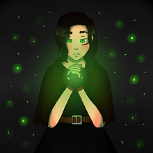 Amira. Ilustração tradicional, e Design de personagens projeto de María Machado - 24.09.2022