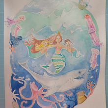 Mein Abschlussprojekt für den Kurs: Aquarelltechnik für traumhafte Illustrationen  Ein Projekt aus dem Bereich Traditionelle Illustration, Zeichnung, Aquarellmalerei und Editorial Illustration von Maria Christina - 25.09.2022