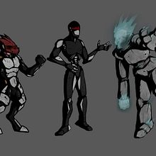 Sci-fi horror game concept. Design, Traditional illustration, Character Design, Digital Design, Art Direction, Sketching, Creativit, Drawing, Concept Art, and Video Games project by Plácido Pazo Porras - 09.20.2020