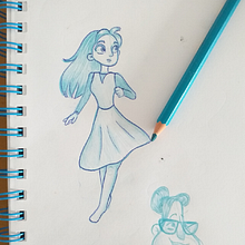 CdB- Práctica diseño de personajes. Drawing, Pencil Drawing, Colored Pencil Drawing, Artistic Drawing, Character Design, and Traditional illustration project by Stephanie W - 09.25.2022