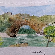 Mon projet du cours : Carnet de voyage à l’aquarelle. Projekt z dziedziny Trad, c, jna ilustracja, Malowanie akwarelą,  R, sunek architektoniczn i Sketchbook użytkownika lauren_fauqueur - 25.09.2022