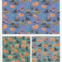 Pattern di Halloween. Ilustração tradicional, Gestão de design, Marketing, Pattern Design, e Desenvolvimento de portfólio projeto de ema_bianchi79 - 25.09.2022