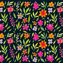 Mi proyecto del curso: Estampados florales en acuarela con colores vibrantes. Ilustração tradicional, Pattern Design, Pintura em aquarela e Ilustração botânica projeto de pcastillolima - 22.09.2022