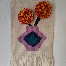 Mi proyecto del curso: Tejido de tapices en telar de alto lizo. Arts, Crafts, Decoration, Fiber Arts, Weaving, and Textile Design project by Amilcar Vicente Blanco Vargas - 09.25.2022