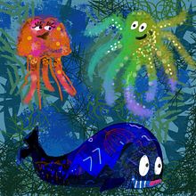 A quick project for the course water life. . Un projet de Illustration traditionnelle de Kasia KL - 26.09.2022