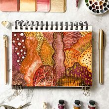 Fall forest. Un proyecto de Pintura a la acuarela de Mayo Moreno - 26.09.2022