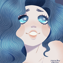 Blueberry. Ilustração tradicional projeto de jacklow_konney - 28.07.2022