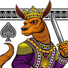 Playing Card illustrations for "Lucky Roo". Traditional illustration, Design, Br, ing, Identit, Graphic Design, Vector Illustration, Drawing, Digital Illustration, and Digital Drawing project by Matt Curtis - 09.13.2022