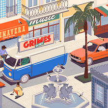 PRIMAVERA FESTIVAL. Traditional illustration, and Motion Graphics project by fagostudio - 03.01.2022