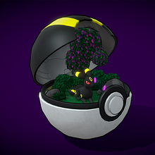 Gotta catch Umbreon!. 3D, 3D Modeling, and Rigging project by Irene Vicente - 09.26.2022