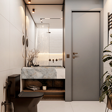 / banheiro clean! Ein Projekt aus dem Bereich 3D, 3-D-Modellierung, 3-D-Design, Architektur, Architektonische Illustration, Architektonische Fotografie, ArchVIZ, Innenarchitektur und 3-D-Animation von Karine Lima - 26.09.2022