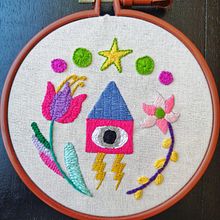 Mi proyecto del curso: Bordado contemporáneo con puntos tradicionales mexicanos. Arts, Crafts, Embroider, Fiber Arts, and Textile Design project by Judith Hernández - 09.26.2022