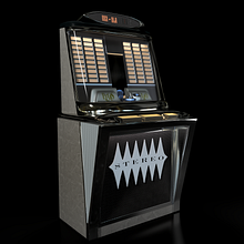 Jukebox/Rockola. 3D, 3D Modeling, and 3D Design project by Ivana Florencia Miceli - 09.27.2022