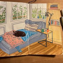 My project for course: Exploratory Sketchbook: Find Your Drawing Style. Un proyecto de Ilustración tradicional, Bocetado, Creatividad, Dibujo, Sketchbook y Pintura gouache de DiGa Me - 26.09.2022