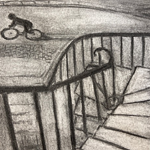 Perspectiva en carboncillo. Un proyecto de Ilustración tradicional de mihaela_m - 27.09.2022