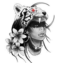 My project for course: Digital Design and Illustration of Tattoos with Procreate. Traditional illustration, Graphic Design, Digital Illustration, Tattoo Design, and Digital Drawing project by Hayley Young - 09.27.2022