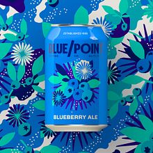 Blue Point Brewing - Blueberry Ale. Traditional illustration, and Packaging project by Nick Liefhebber - 09.27.2022