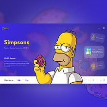 Simpsons — Web Design. Design, Web Design, and Graphic Design project by Marko Shiba - 09.25.2022
