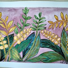 Flores en negativo.. Traditional illustration, Watercolor Painting, and Botanical Illustration project by nora robledo aylagas - 09.27.2022