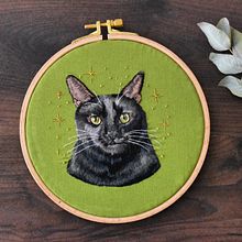 Mi proyecto del curso: Retratos bordados de mascotas: pinta con hilo. Embroider, Naturalistic Illustration, and Textile Design project by Evelin Moreno Murillo - 09.27.2022