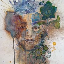 My project for course: Experimental Portraiture with Ink, Tea and Alcohol. Un proyecto de Bellas Artes, Pintura, Dibujo e Ilustración con tinta de paula marques - 17.09.2022