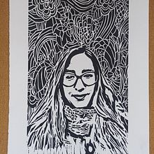 Mi proyecto del curso: Retratos en xilografía. Traditional illustration, Arts, Crafts, Fine Arts, Printing, Portrait Drawing, Engraving & Ink Illustration project by Jorge Mora - 09.21.2022