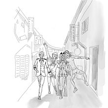 Mon projet du cours : Principes fondamentaux pour dessiner des personnes à partir de l'imagination. Traditional illustration, Fine Arts, Sketching, Pencil Drawing, Drawing, Artistic Drawing, and Figure Drawing project by Vincent Bodineau - 10.30.2022