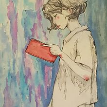 The Red Book "Circa 2016". Traditional illustration project by Juan Buret - 09.28.2022
